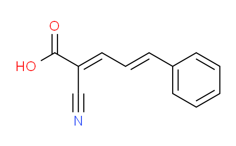 CAS No. 24139-57-9, 2-Cyano-5-phenyl-penta-2,4-dienoic acid