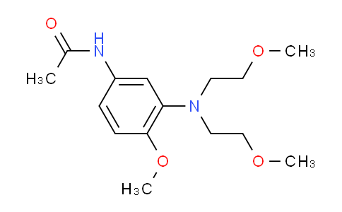 CAS No. 24294-03-9, N-[3-[bis(2-methoxyethyl)amino]-4-methoxyphenyl]acetamide