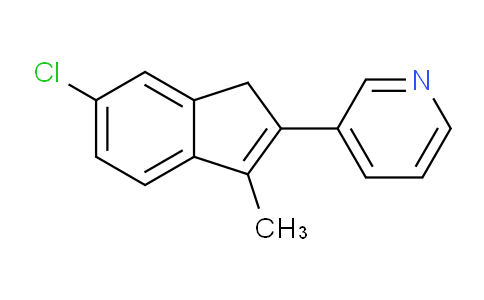 CAS No. 24311-37-3, 3-(6-chloro-3-methyl-1H-inden-2-yl)pyridine