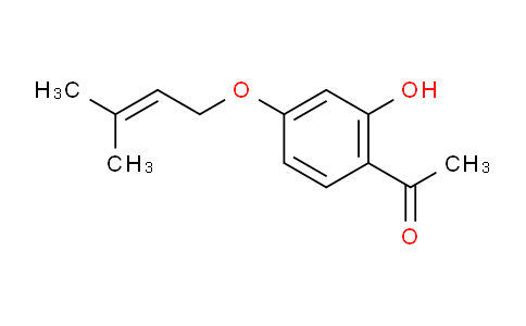 CAS No. 24672-83-1, 1-(2-Hydroxy-4-((3-methylbut-2-en-1-yl)oxy)phenyl)ethanone