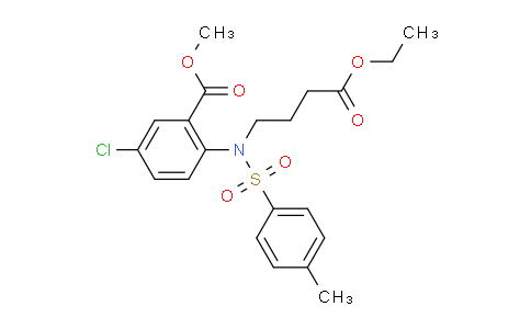 CAS No. 247237-43-0, Methyl 5-chloro-2-[(4-ethoxy-4-oxobutyl)-(4-methylphenyl)sulfonylamino]benzoate