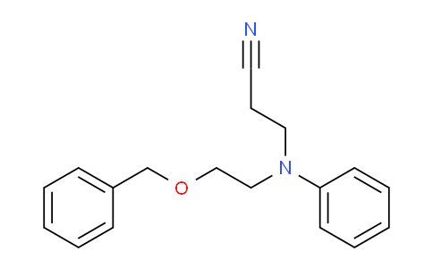 CAS No. 25047-90-9, 3-((2-(Benzyloxy)ethyl)(phenyl)amino)propanenitrile