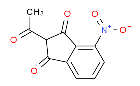 CAS No. 25125-04-6, 2-Acetyl-4-nitro-1H-indene-1,3(2H)-dione