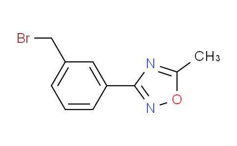 CAS No. 253273-90-4, 3-(3-(Bromomethyl)phenyl)-5-methyl-1,2,4-oxadiazole