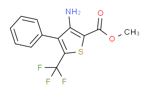 CAS No. 256353-38-5, Methyl 3-amino-4-phenyl-5-(trifluoromethyl)thiophene-2-carboxylate