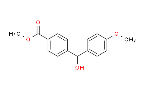 CAS No. 256475-05-5, 4-[hydroxy-(4-methoxyphenyl)methyl]benzoic acid methyl ester