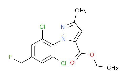 CAS No. 259243-71-5, Ethyl 2-[2,6-dichloro-4-(fluoromethyl)phenyl]-5-methylpyrazole-3-carboxylate