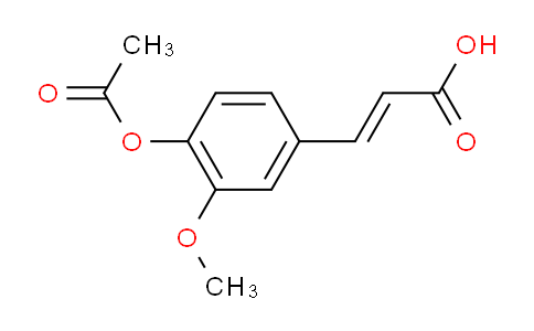 CAS No. 2596-47-6, 3-(4-Acetoxy-3-methoxyphenyl)acrylic acid