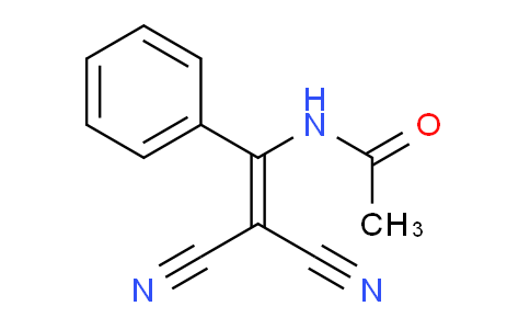 CAS No. 26088-79-9, N-(2,2-dicyano-1-phenylethenyl)acetamide