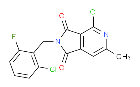 CAS No. 261363-77-3, 4-chloro-2-[(2-chloro-6-fluorophenyl)methyl]-6-methylpyrrolo[3,4-c]pyridine-1,3-dione