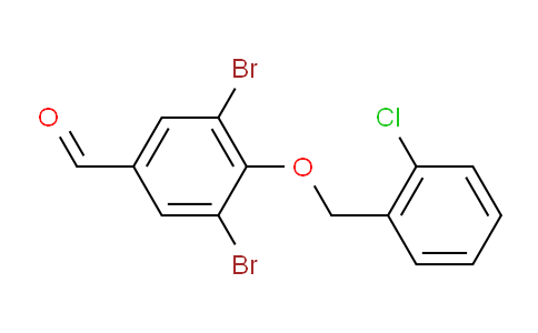 CAS No. 261633-40-3, 3,5-Dibromo-4-[(2-chlorophenyl)methoxy]benzaldehyde