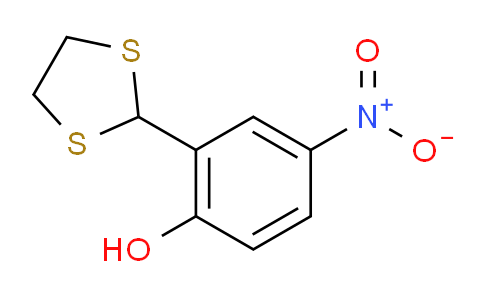 CAS No. 261704-15-8, 2-(1,3-dithiolan-2-yl)-4-nitrophenol