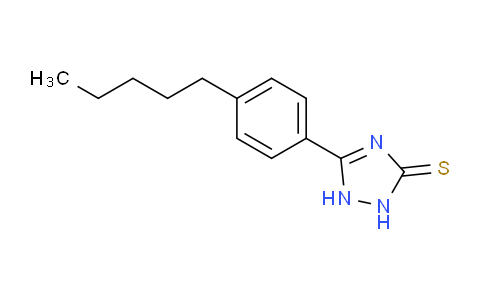 CAS No. 261704-48-7, 5-(4-pentylphenyl)-1,2-dihydro-1,2,4-triazole-3-thione
