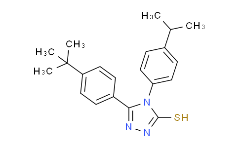 CAS No. 261761-26-6, 5-(4-(tert-Butyl)phenyl)-4-(4-isopropylphenyl)-4H-1,2,4-triazole-3-thiol