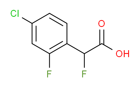 CAS No. 261762-52-1, 2-(4-Chloro-2-fluorophenyl)-2-fluoroacetic acid