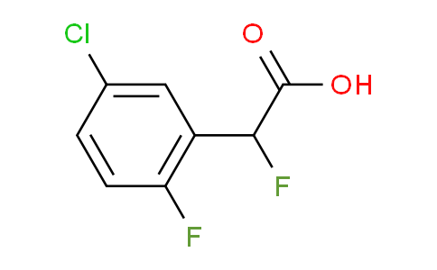 CAS No. 261762-53-2, 2-(5-chloro-2-fluorophenyl)-2-fluoroacetic acid