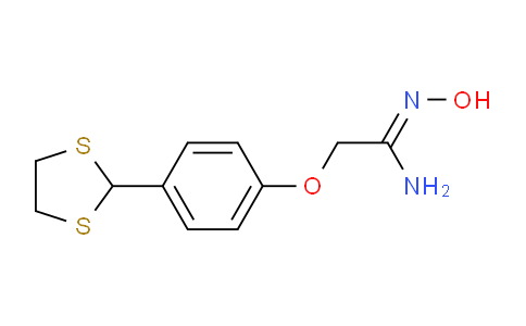 CAS No. 262607-85-2, 2-[4-(1,3-dithiolan-2-yl)phenoxy]-N'-hydroxyethanimidamide