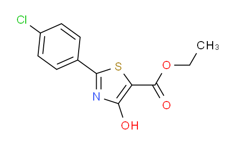 CAS No. 263016-08-6, Ethyl 2-(4-chlorophenyl)-4-hydroxythiazole-5-carboxylate