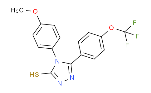 CAS No. 263707-22-8, 4-(4-Methoxyphenyl)-5-(4-(trifluoromethoxy)phenyl)-4H-1,2,4-Triazole-3-thiol