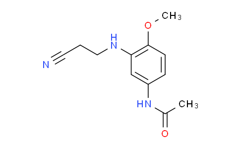 CAS No. 26408-28-6, N-[3-[(2-Cyanoethyl)amino]-4-methoxyphenyl]acetamide