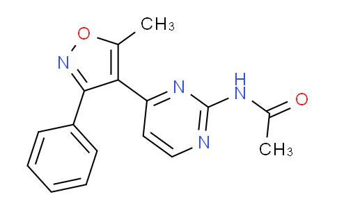 CAS No. 264616-56-0, N-[4-(5-methyl-3-phenyl-4-isoxazolyl)-2-pyrimidinyl]acetamide