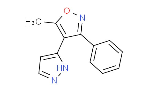 CAS No. 265125-69-7, 5-methyl-3-phenyl-4-(1H-pyrazol-5-yl)isoxazole