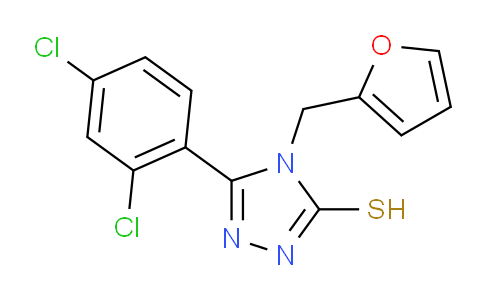 CAS No. 266312-58-7, 5-(2,4-dichlorophenyl)-4-[(furan-2-yl)methyl]-4H-1,2,4-triazole-3-thiol