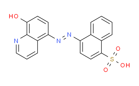 CAS No. 26644-96-2, (E)-4-((8-hydroxyquinolin-5-yl)diazenyl)naphthalene-1-sulfonic acid