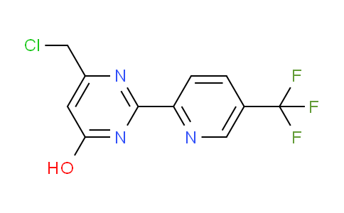 CAS No. 266679-42-9, 6-(Chloromethyl)-2-(5-(trifluoromethyl)pyridin-2-yl)pyrimidin-4-ol