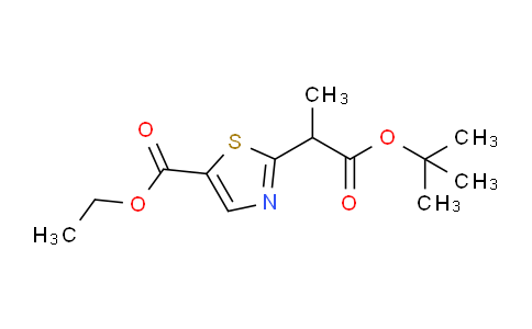 CAS No. 268553-45-3, 2-[1-[(2-methylpropan-2-yl)oxy]-1-oxopropan-2-yl]-5-thiazolecarboxylic acid ethyl ester