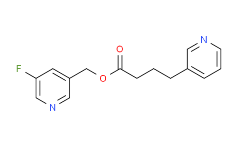 CAS No. 2719-21-3, 4-(3-pyridinyl)butanoic acid (5-fluoro-3-pyridinyl)methyl ester