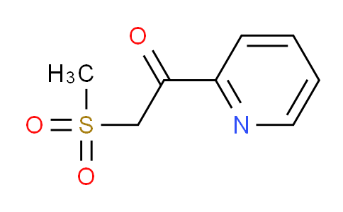 CAS No. 27302-93-8, 2-(Methylsulfonyl)-1-(pyridin-2-yl)ethanone