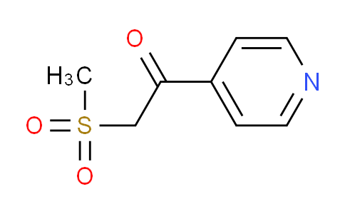 CAS No. 27302-94-9, 2-(Methylsulfonyl)-1-(pyridin-4-yl)ethanone
