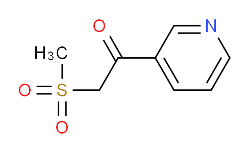 CAS No. 27302-95-0, 2-(Methylsulfonyl)-1-(pyridin-3-yl)ethanone