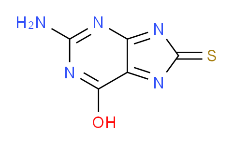 CAS No. 28128-40-7, 2-Amino-6-hydroxy-8H-purine-8-thione