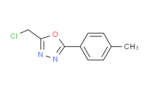 CAS No. 287197-95-9, 2-(Chloromethyl)-5-(p-tolyl)-1,3,4-oxadiazole