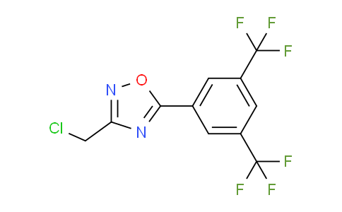 CAS No. 287198-14-5, 5-[3,5-bis(trifluoromethyl)phenyl]-3-(chloromethyl)-1,2,4-oxadiazole