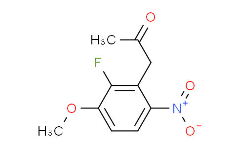 CAS No. 288385-99-9, 1-(2-Fluoro-3-methoxy-6-nitrophenyl)propan-2-one