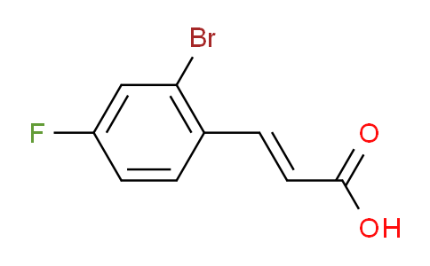 CAS No. 289038-17-1, 3-(2-Bromo-4-fluorophenyl)acrylic acid