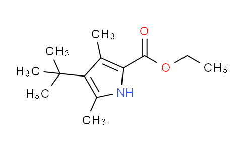 CAS No. 28991-95-9, Ethyl 4-(tert-butyl)-3,5-dimethyl-1H-pyrrole-2-carboxylate
