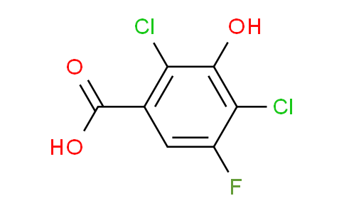 CAS No. 290835-84-6, 2,4-dichloro-5-fluoro-3-hydroxybenzoic acid