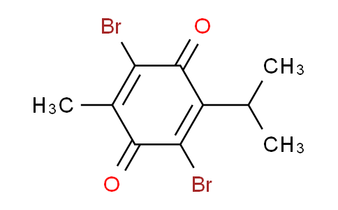 CAS No. 29096-93-3, 2,5-dibromo-3-methyl-6-propan-2-ylcyclohexa-2,5-diene-1,4-dione