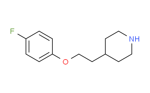 CAS No. 291289-20-8, 4-(2-(4-Fluorophenoxy)ethyl)piperidine