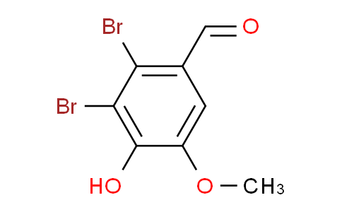CAS No. 2973-75-3, 2,3-Dibromo-4-hydroxy-5-methoxybenzaldehyde