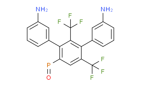CAS No. 299176-31-1, 3-[3-(3-aminophenyl)-4-phosphoroso-2,6-bis(trifluoromethyl)phenyl]aniline