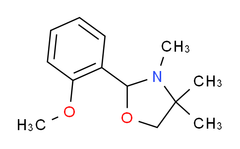 CAS No. 30094-06-5, 2-(2-Methoxyphenyl)-3,4,4-trimethyloxazolidine