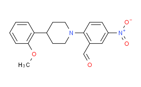 CAS No. 301134-94-1, 2-[4-(2-Methoxyphenyl)piperidin-1-yl]-5-nitrobenzaldehyde