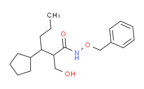 CAS No. 301685-10-9, 3-cyclopentyl-2-(hydroxymethyl)-N-phenylmethoxyhexanamide