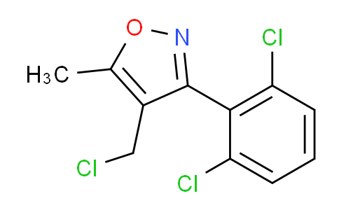 CAS No. 303225-22-1, 4-(Chloromethyl)-3-(2,6-dichlorophenyl)-5-methylisoxazole