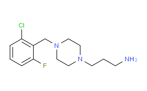 CAS No. 306934-74-7, 3-(4-(2-chloro-6-fluorobenzyl)piperazin-1-yl)propan-1-amine